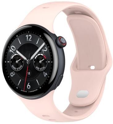Everyday Crate Vivo Watch 5 Silicone Watch Band Soft Adjustable Reverse Buckle Replacement Strap pink