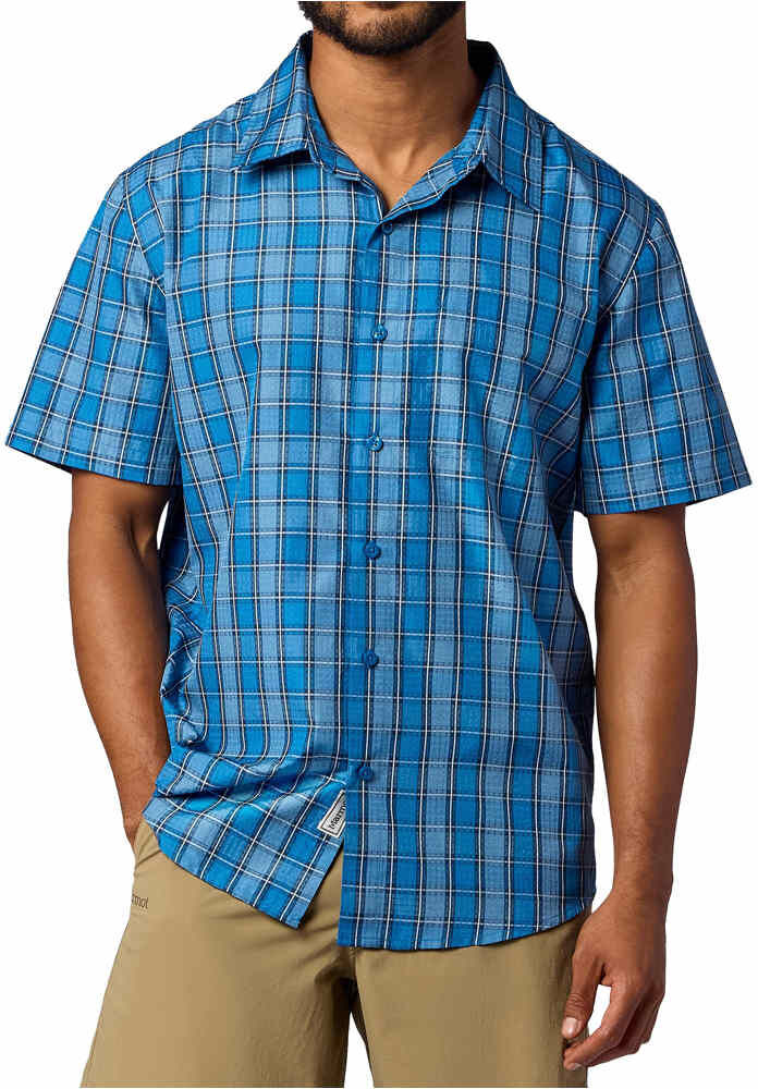 Marmot airexchange camisa montaña manga corta hombre Azul
