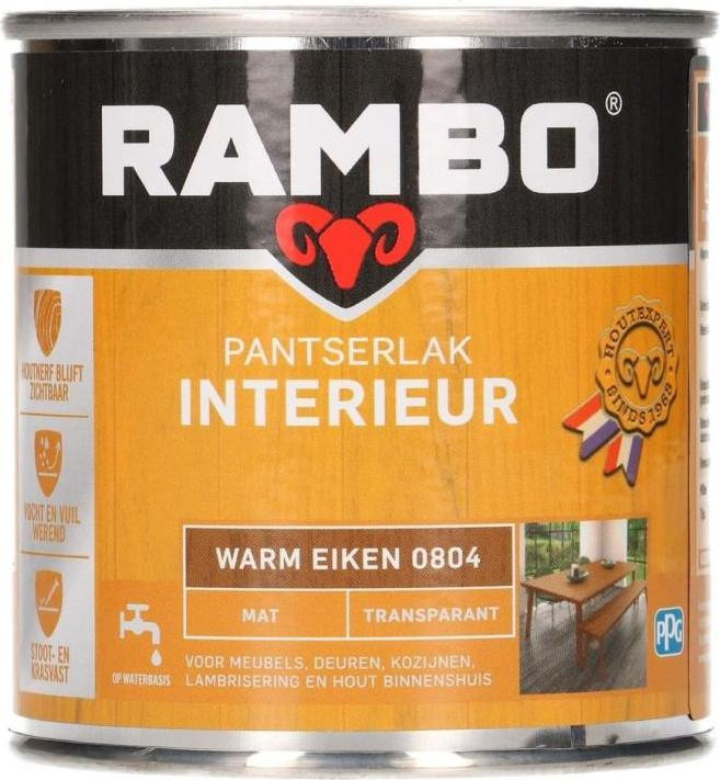 Rambo Pantserlak Interieur Mat 804 Transparant 0,25 l