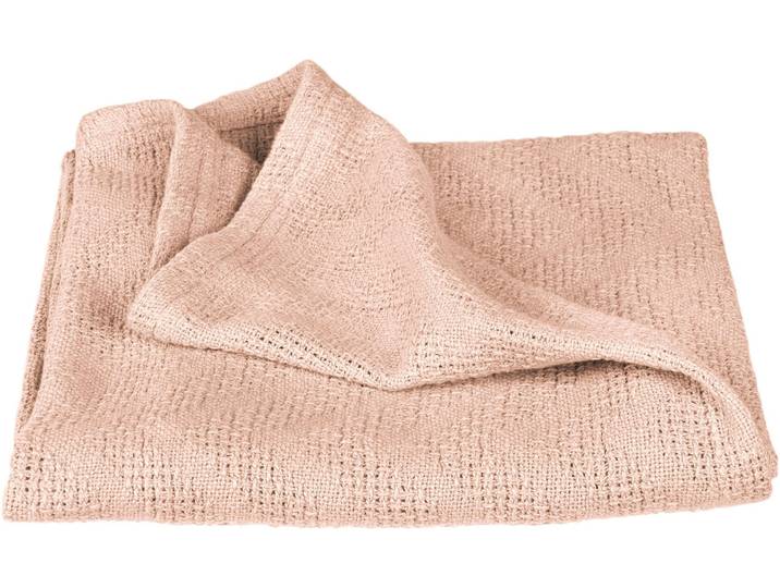 Babydecke ROBA Frosty Almond, Strickoptik , frosty almond, B:80cm L:80cm, Baumwolle, Wohndecken, Babydecke