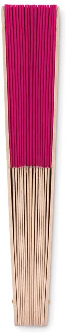 Éventail manuel personnalisé en bois Fanny Wood Fuchsia