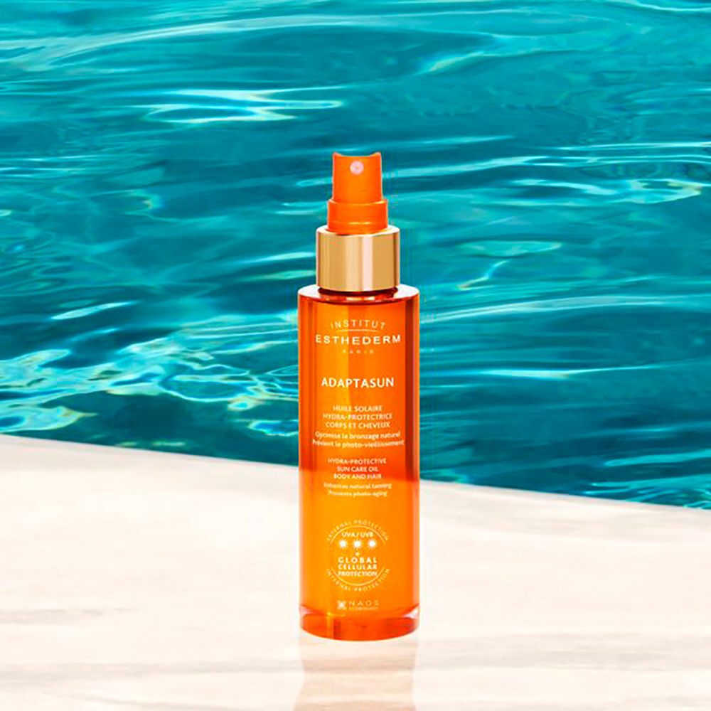 Institut Esthederm L’HUILE Solaire laque corps et cheveux soleil modéré