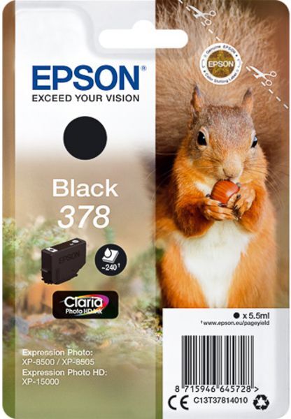 Epson 378 (C13T37814010) - Schwarz - Druckerpatrone