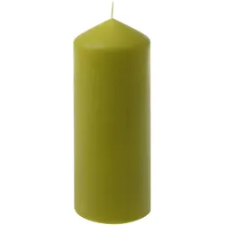 Stumpenkerze 20 cm Wachs Grün