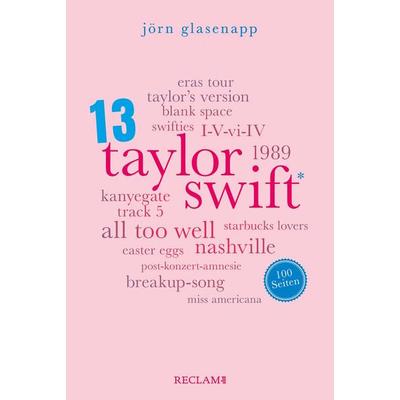 Taylor Swift. 100 Seiten, Taschenbuch von Jörn Glasenapp, Reclam, Philipp