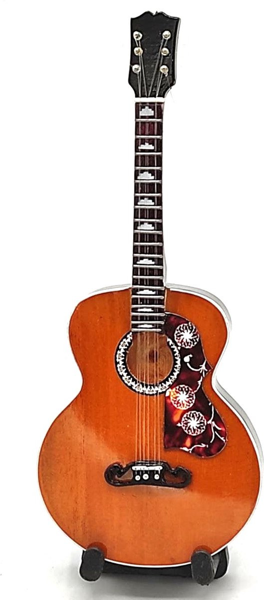 Baby miniatuur replica Gibson J-200 gitaar Elvis Presley - 15 cm