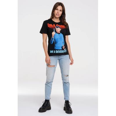T-Shirt LOGOSHIRT "Star Trek - Dr. McCoy", Damen, Gr. XS, schwarz, 100% Baumwolle, bedruckt, normal, Rundhals, Shirts T-Shirt, mit lizenziertem Print