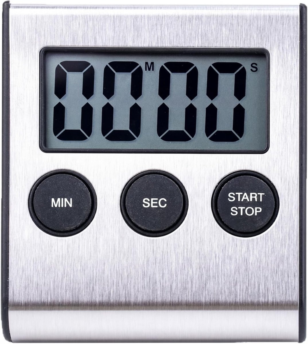 Digitale Keuken Timer van RVS met Korte Alarmfunctie voor Koken en Bakken