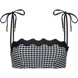 Seafolly GiaCheck Ric Rac Bikini Oberteil Damen | Gr. 42 | schwarz - schwarz