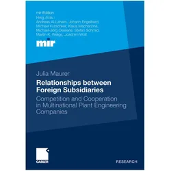 Relationships between foreign Subsidiaries, Fachbücher von Julia Maurer