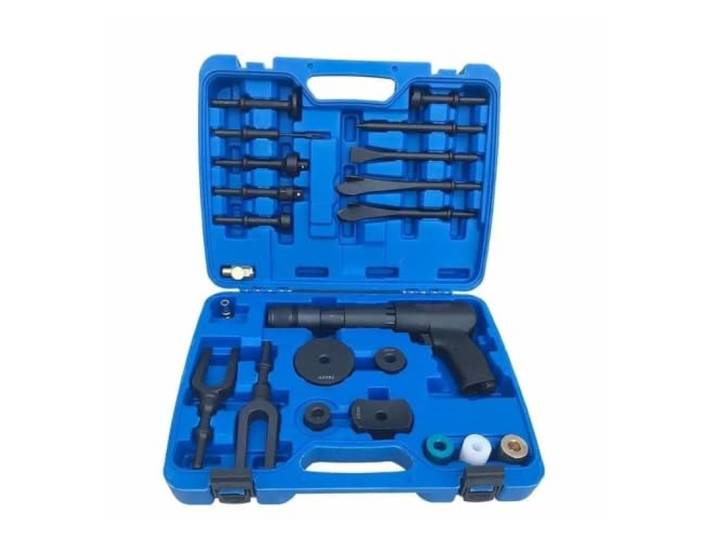 Pneumatischer Betonbrecher, Kugelgelenk, Auto-Reparatur-Entferner, flache Spitze, Flugzeug-Lufthammer-Set, pneumatische Abreißgabel Für Anfänger und Heimwerker