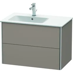 Duravit Waschtischunterschrank wandhängend „XSquare“ 81 × 56 × 47,8 cm Basalt Matt