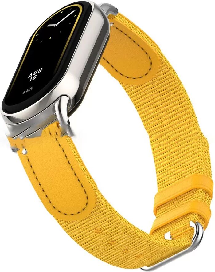 INF Gelbes Nylon-Canvas-Armband kompatibel mit Xiaomi Mi Band 10/9/8
