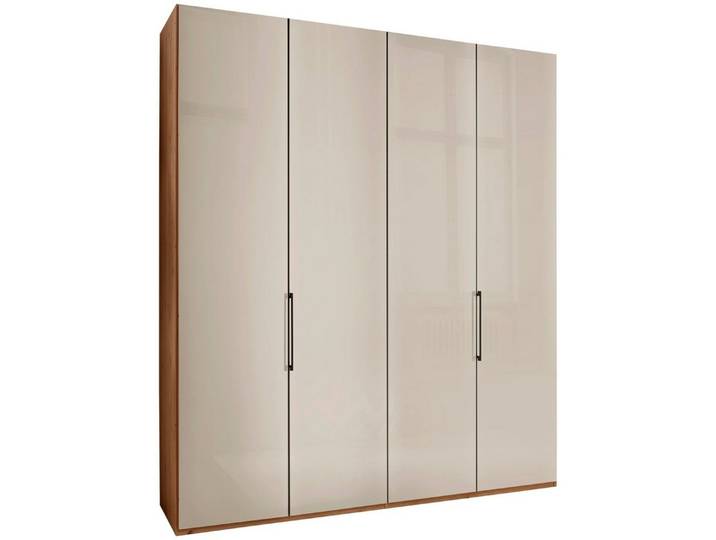 WIEMANN Kleiderschrank Monaco, Made in Germany, edle Glasfront, in verschiedenen Farben, hochwertige Beschlägen inkl. Dämpfung