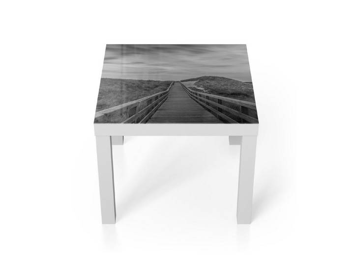 DEQORI Couchtisch 'Dünenweg der Stille', Glas Beistelltisch Glastisch modern