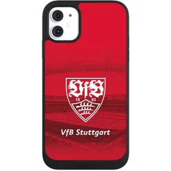 Nivocase Handyhülle für Apple iPhone 11 Hülle NIVOpure Case Schwarz Offizielles Lizenzprodukt Stadion VfB (Apple iPhone 11), Smartphone Hülle, Schwarz