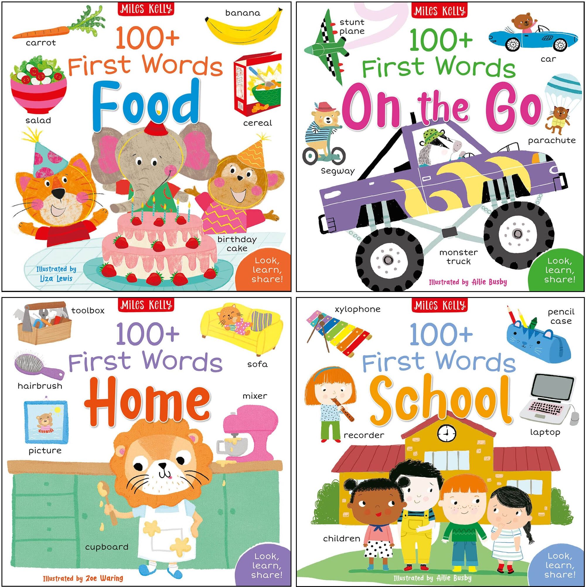 First Words My World By Miles Kelly 4 Books Collection Set - Ages 3+ - Paperback Miles Kelly Publishing Ltd