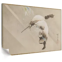 POSTER - 59x42 cm (A2) - Hokusai - Fischer im Schnee
