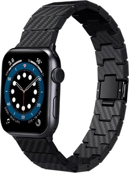 Pitaka Carbon Fiber Strap Black/Grey Apple Watch 42/44/45/Ultra 49mm