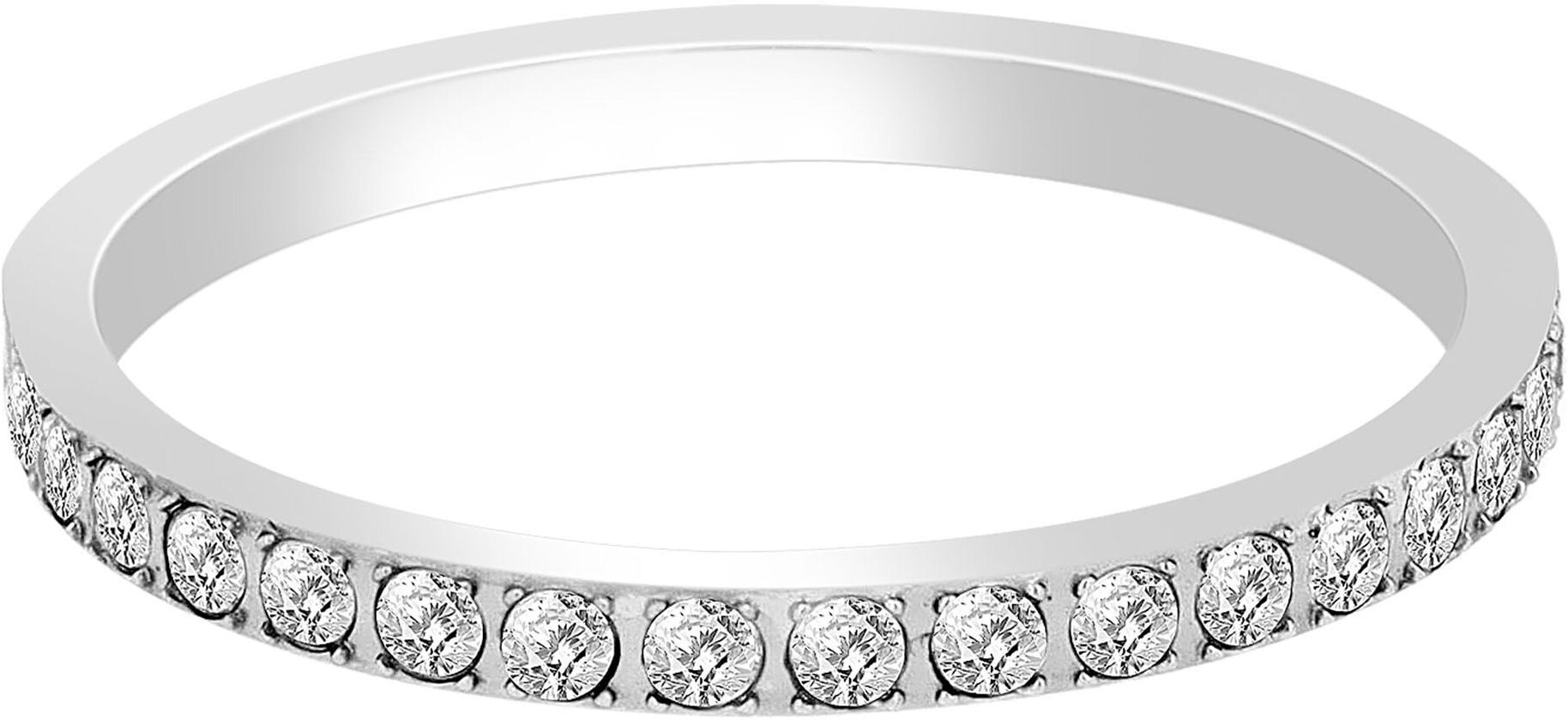 Fingerring AKZENT "Azura, langlebig" Gr. 57, silber (silberfarbig), Fingerringe, Damen, 57, Edelstahl, Fingerring