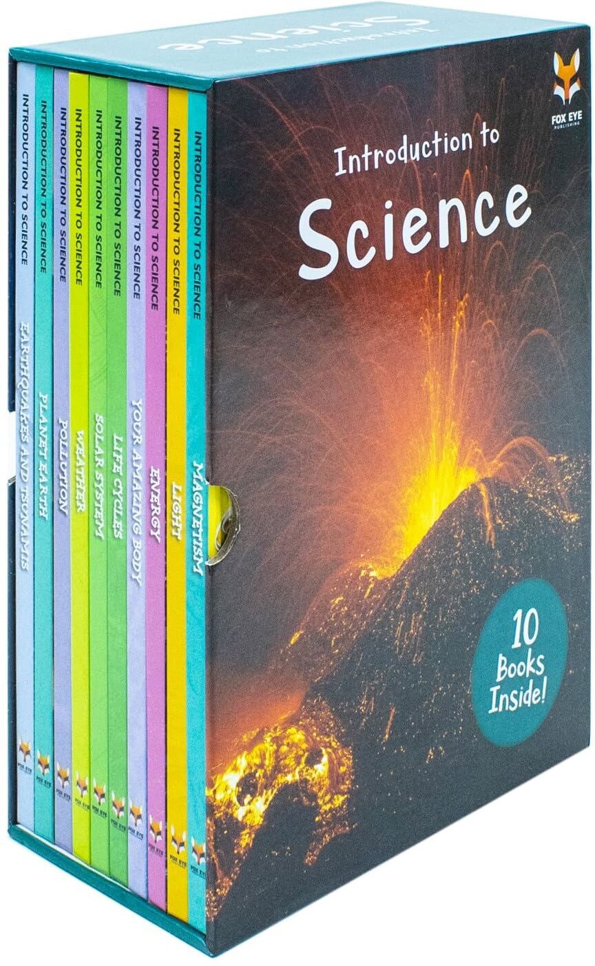Fox Eye Publishing Children Introduction To Science For Beginners (Series 2) 10 Hardback Book Collection Set: (Energy, Life Cycles, Light, Magnetism, Pollution, Planet .
