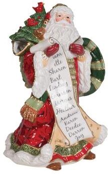 Fitz and Floyd Holiday Home Santa Pitcher, 48 Oz