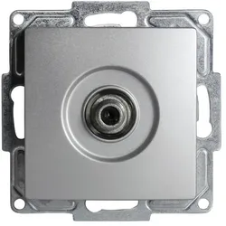 Günsan Visage Sat TV Antennendose F Stecker Silber