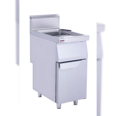 METRO PROFESSIONAL Gasfritteuse GGF1700, Edelstahl, 40 x 70 x 108.5 cm, 16 L, Piezozündung, silber