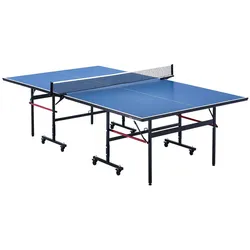 VEVOR Ping-Pong-Tisch, professionelles Tischtennisspiel, tragbarer MDF-Tischtennistisch für den Innenbereich, faltbarer Ping-Pong-Tisch mit Schnellklemmnetz und feststellbaren Rädern, einfacher Aufbau in 10 Minuten, 12 mm dicke Tischplatten