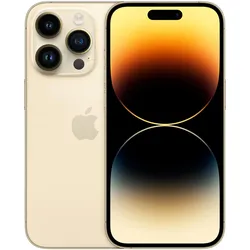 Apple iPhone 14 Pro (128 GB, Gold, 6.10", SIM + eSIM, 5G), Smartphone, Gold