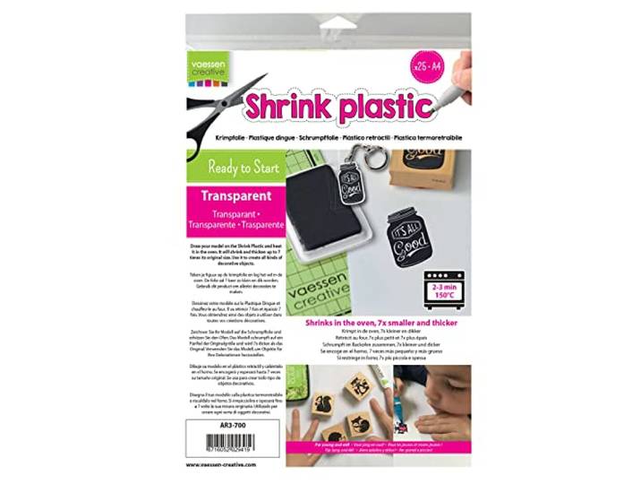 Vaessen Creative Krimpfolie A4 Transparant 25 pcs
