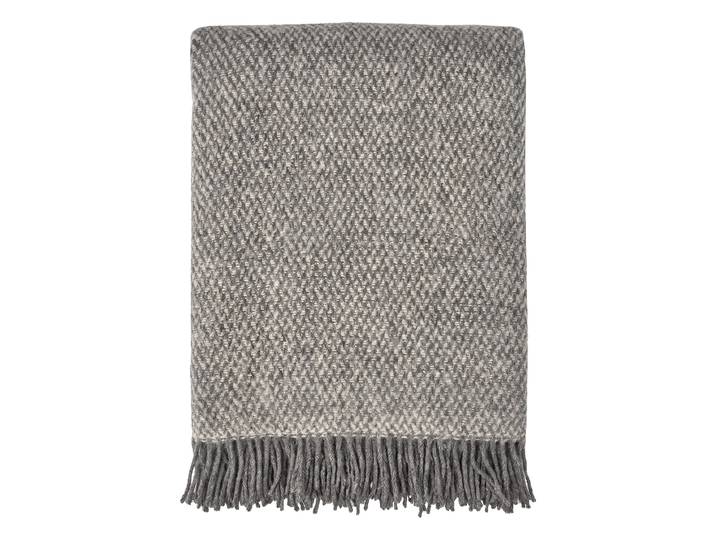 Scandi Living Plaid en laine Sandstone 130x180 cm Gris