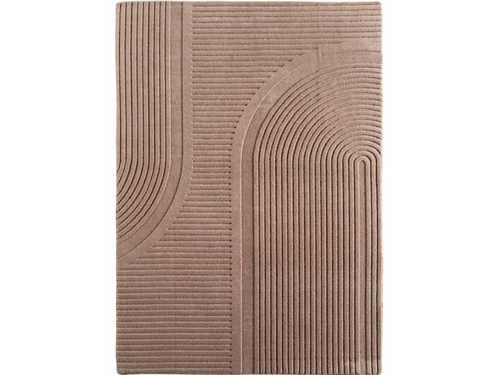 Tapis sena doux à relief beige 140x200cm