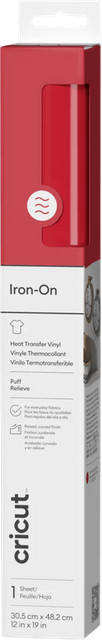Cricut Puff Iron-On Rood 30,5 x 48,3 cm