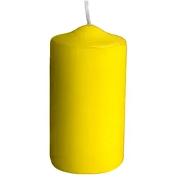 2x Stumpenkerze Ø 60 x 120 mm 30 Stunden Brenndauer gelb