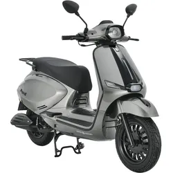 Alpha Motors Motorroller Napoli 125 ccm 85 km/h EURO 5+ silber-schwarz