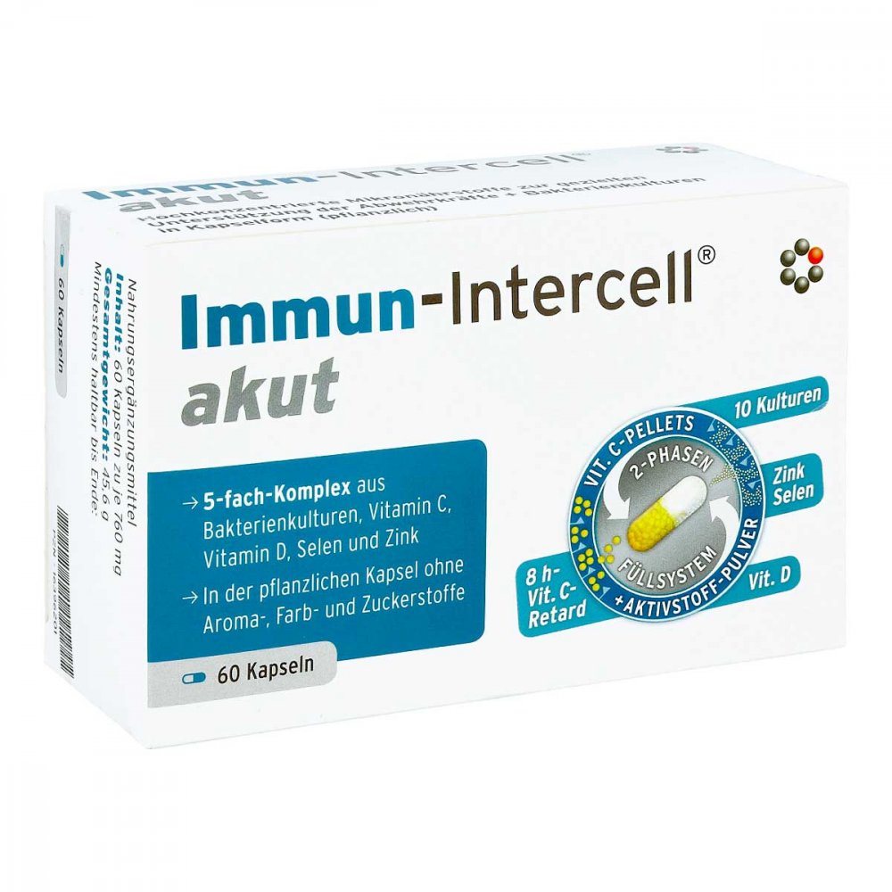 INTERCELL-Pharma GmbH Immun Intercell akut hartkapsel mit msr.überz.pell. 16396201