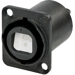 NEUTRIK® opticalCON®, Metall-, Patch-Einbaubuchse, Type D, dunkelgrau
