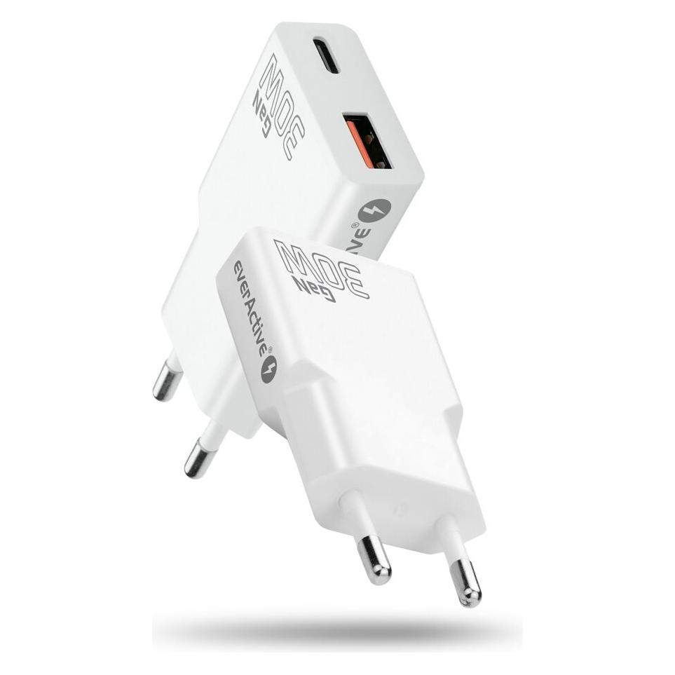 Everactive 30-W-Wandladegerät 1 x USB 1 x USB-C (30 W, 2 Ports) (HGP22939)