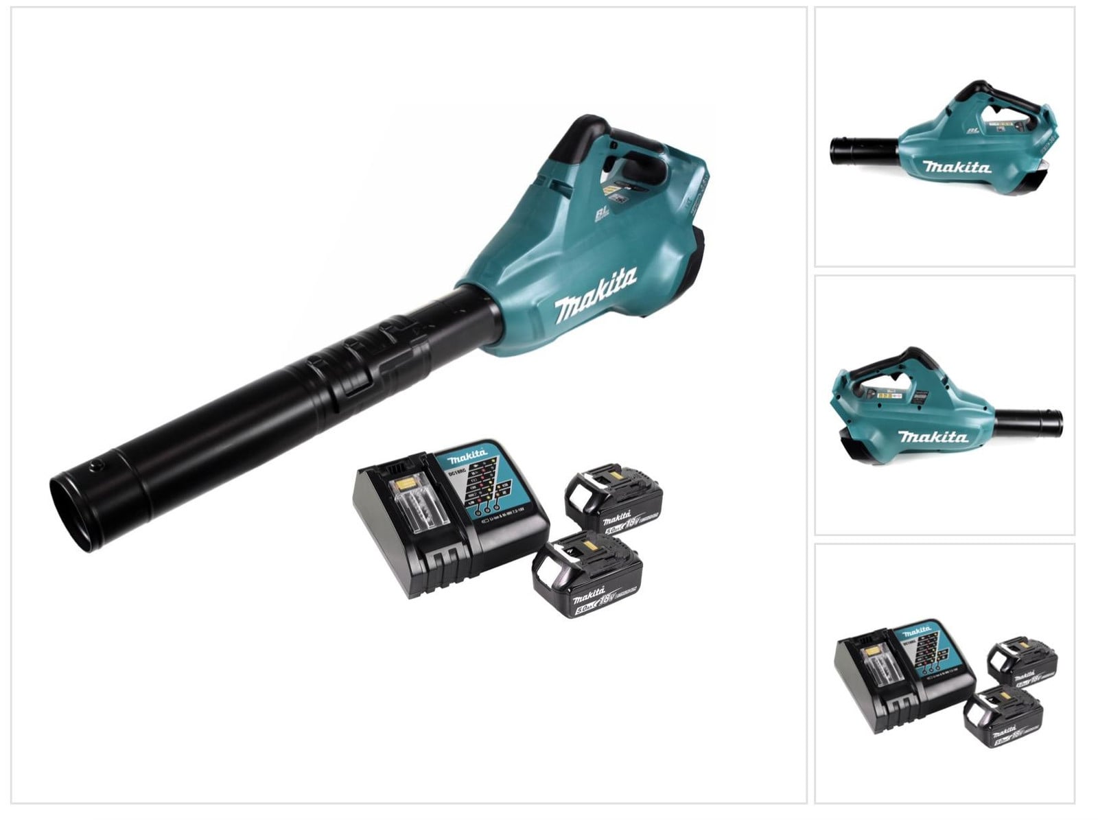 Makita DUB 362 RT accu bladblazer inclusief 2x 18V accu 5.0Ah en lader