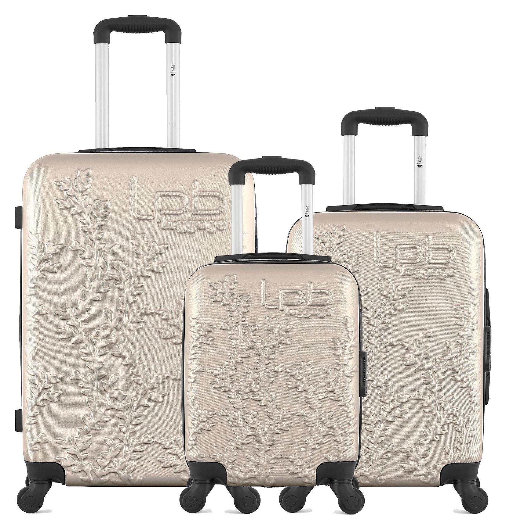 LPB LUGGAGE - 3er-Set - Wochenendkoffer, Handgepäckkoffer und Handgepäckkoffer XXS NAIS