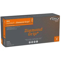 Einweghandschuhe MaiMed Diamond Grip | 500 Nitrilhandschuhe | orange | Gr. M