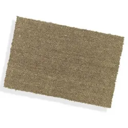 Nölle Velours Natur 40 x 60 cm Kokos Schmutzfangmatte für den Übergangsbereich mit schwarzer gummierte Rückseite