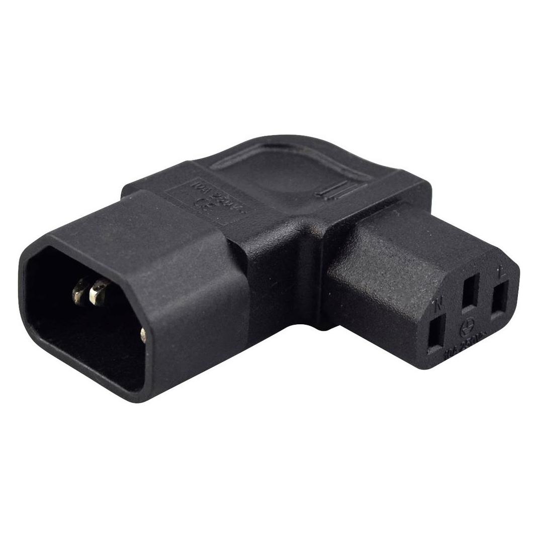 Tru Components Adapter IEC C14 plug (cooling devices) - IEC C13 socket (cooling devices) Total (TC-14554312)
