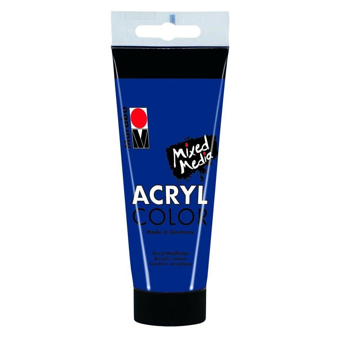 Marabu Acrylfarbe Acryl Color 100 ml, Dunkelblau (100 ml) (12010050053)