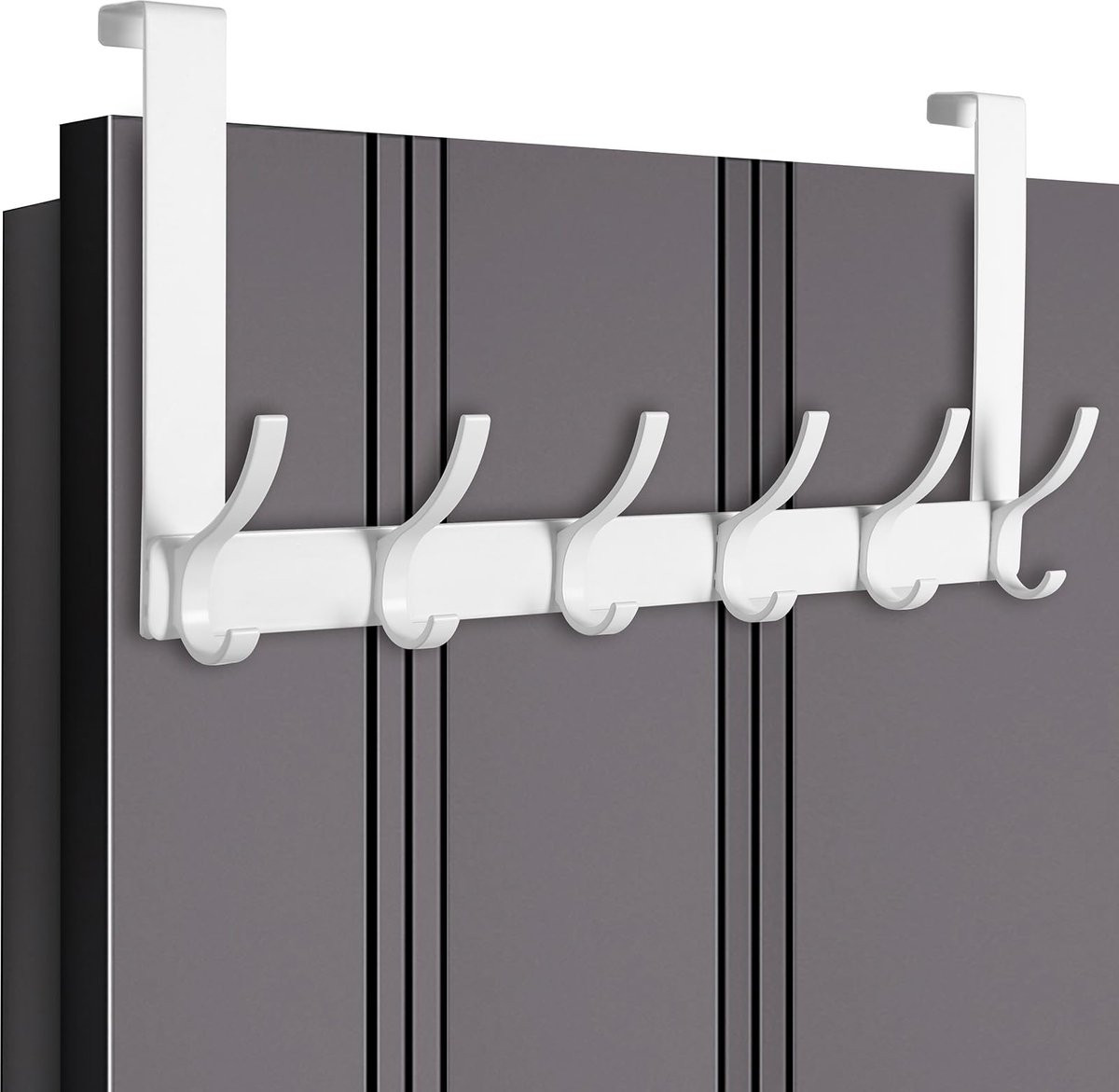 Unyqoos Witte multifunctionele deurhaak voor kleding, handdoeken en accessoires