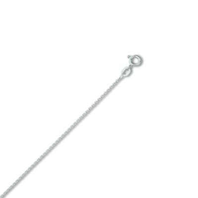 Goldkette ONE ELEMENT "Halskette aus 333 Weißgold Ø 1,2 mm" Gr. 45, silber, Halsketten, Damen, 45, Gold Weißgold 333, Gold, Weißgold 333, Goldkette, Sanfte Linie – unaufdringlich und geschmackvoll