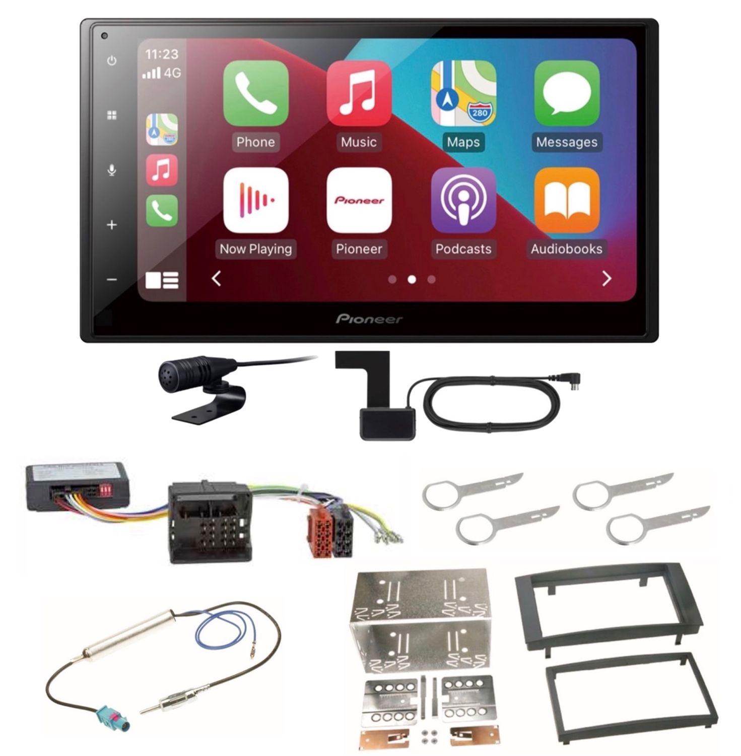 Pioneer SPH-DA160DAB USB MP3 DAB+ CarPlay Android Auto Einbauset für Touareg 7L
