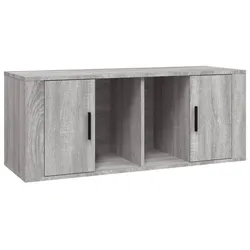 vidaXL TV-Schrank Grau Sonoma 100x35x40 cm Holzwerkstoff