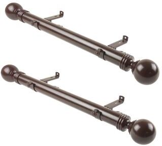 "InStyleDesign Sondra 1.5"" Side Curtain Rod - Set of 2"